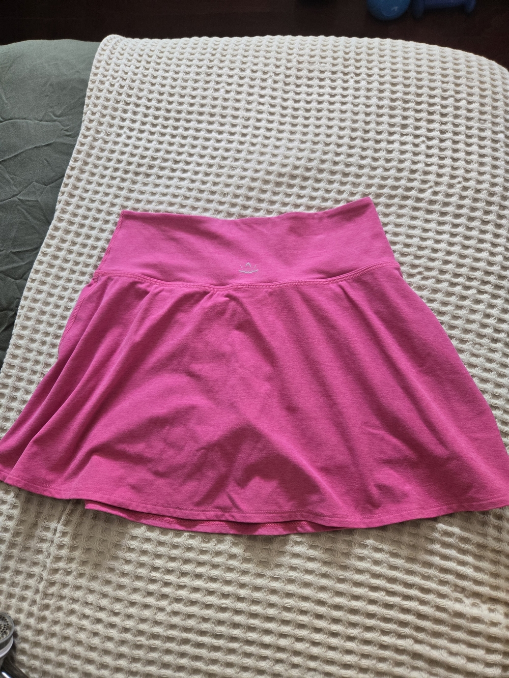 Beyond Yoga Pink Athletic Skirt with Wide Waistband